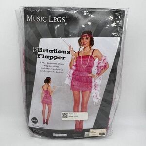New Music Legs Flirtatious Flapper Costume - Size XL